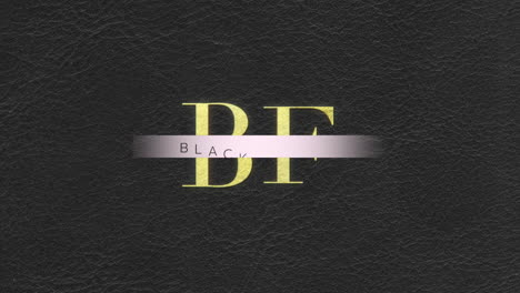 modern black friday text on black gradient