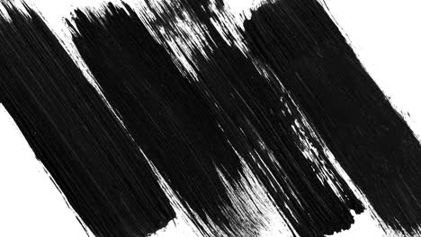 black and white paint strokes