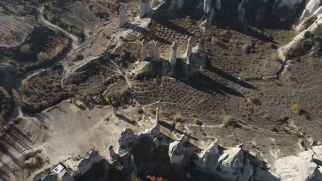 tent rocks aerial view