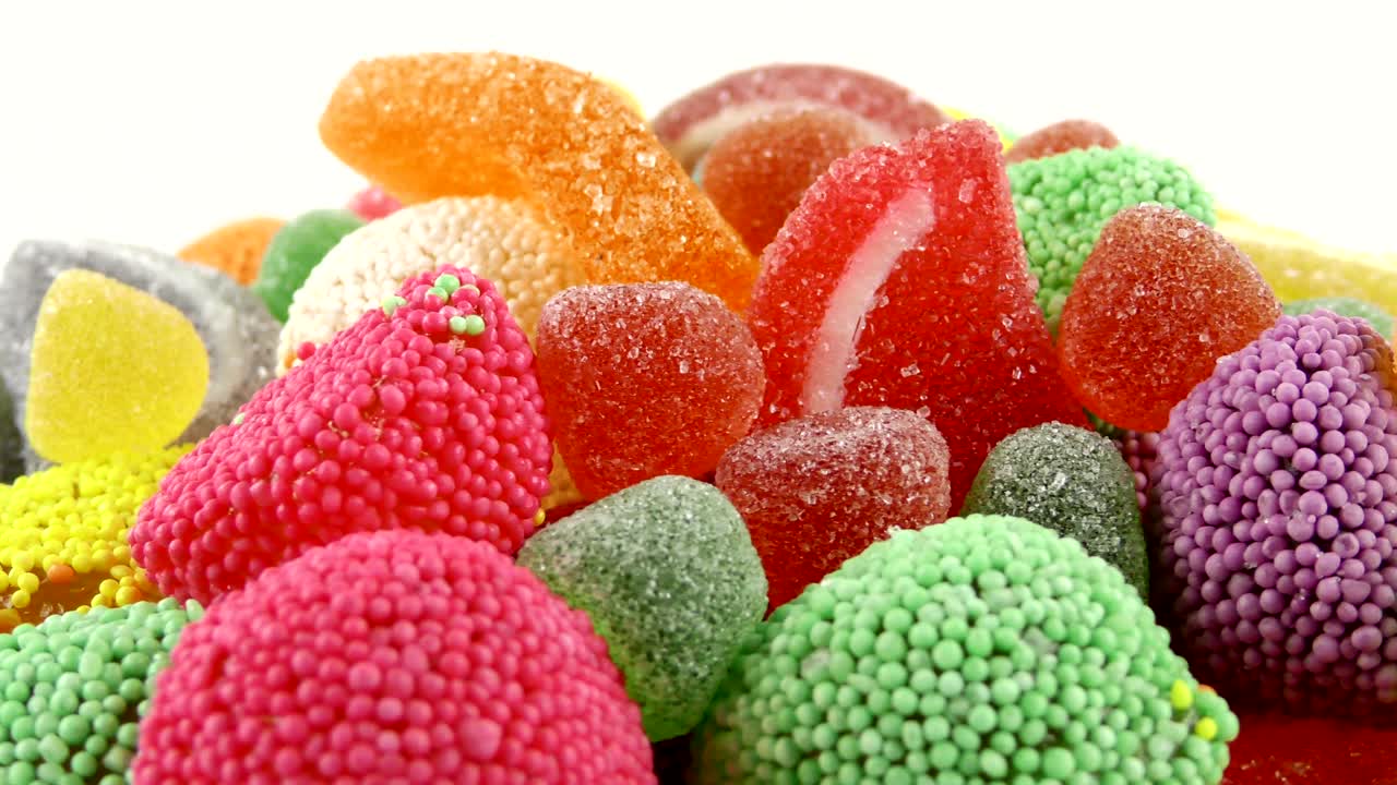 caramelo dulce gelatina y delicioso postre de azúcar