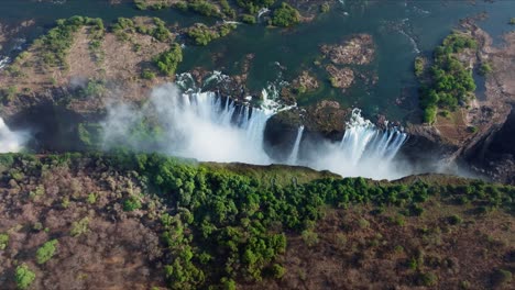 victoria falls zimbabwe aerial view 4k 01