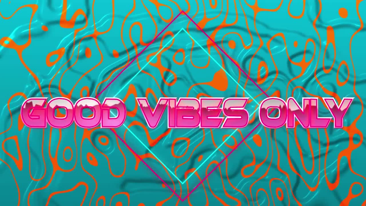 디지털 추상 공간에서만 좋은 진동의 애니메이션