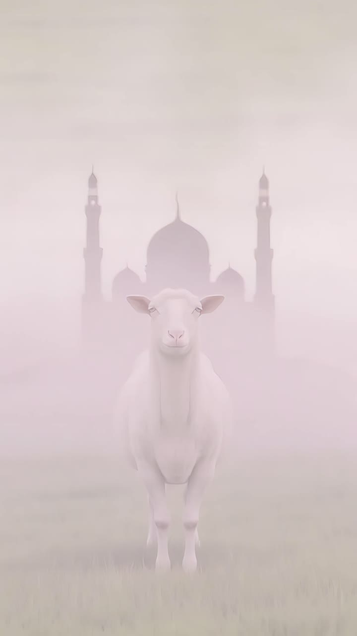 Eid al-Adha Moschea Sfondo islamico 4K
