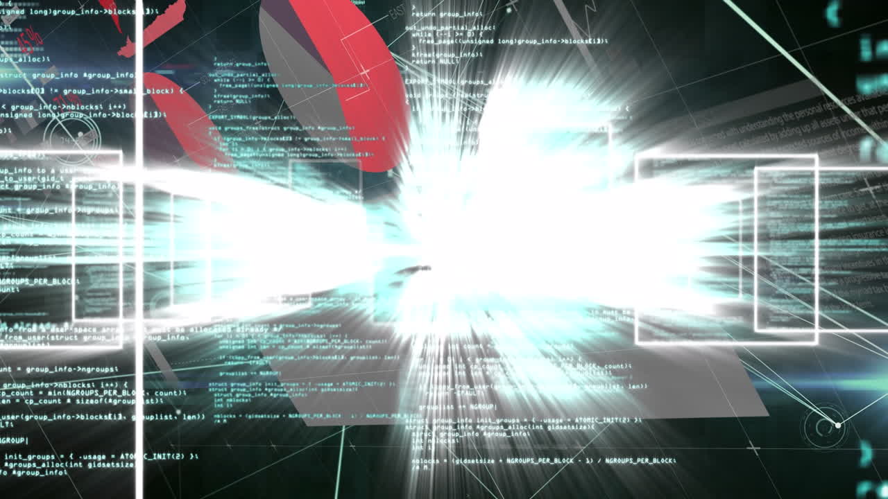 화면을 통해 데이터 처리의 애니메이션