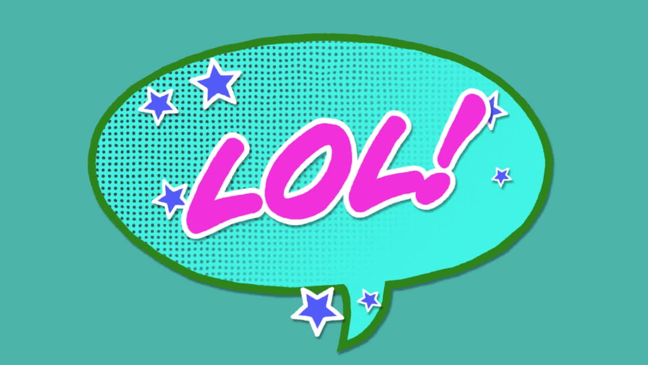 분홍색 줄무 위의 구름에 있는 스매시 텍스트의 애니메이션