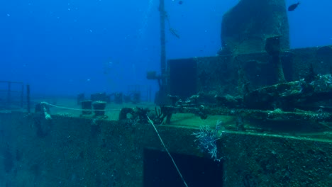 starboard view of shipwreck