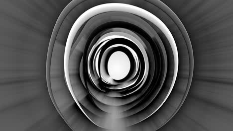 patrón circular abstracto en escala de gris