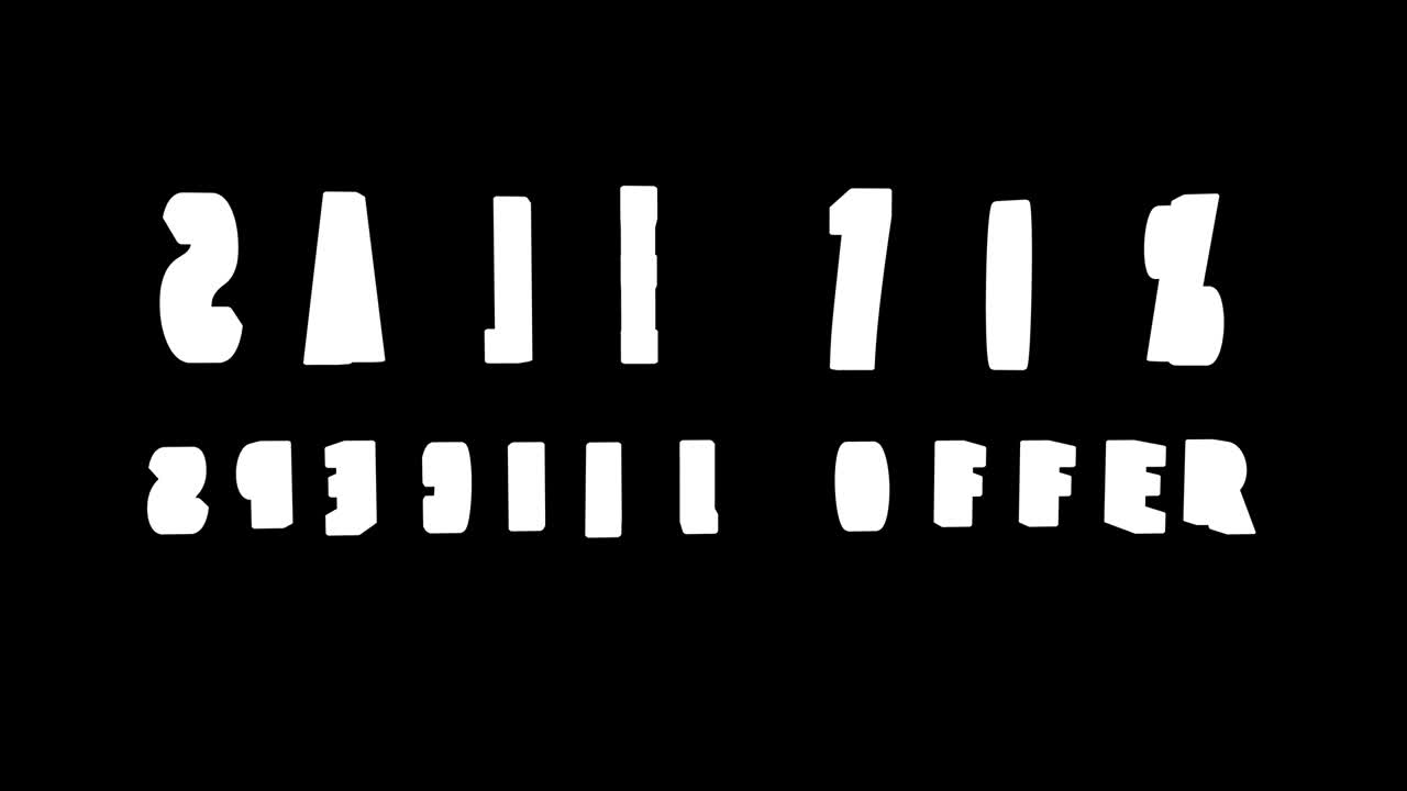 특별 판매 70% 할인 4k 3d 애니메이션 렌더링과 알파 채널 매트 마스크 70% 할인