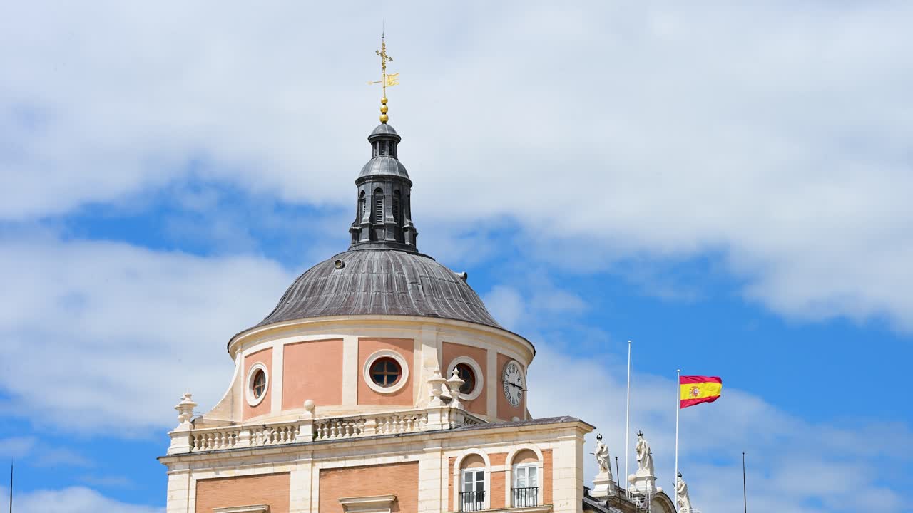 ARANJUEZ, SPAIN - The grand architecture of the Royal Palace, historic spring residence for Spanish monarchs. A majestic landmark showcasing centuries of royal history and design.
