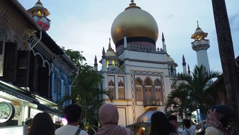 singapore masjid sultan at dusk