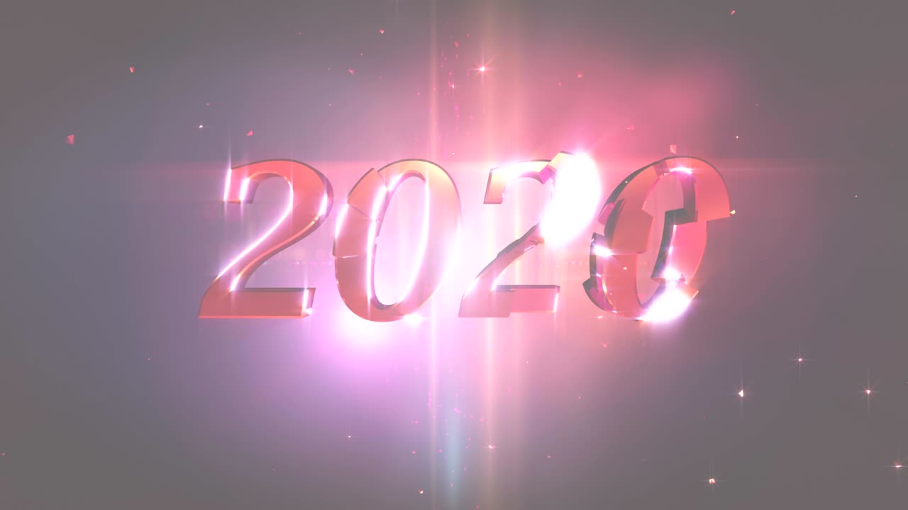 Animazione di apertura Capodanno 2020 in 4K.