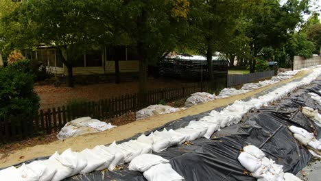 flood prevention with sandbags
