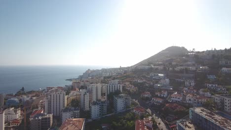 beautiful madeira island landscape 4k aerial shot