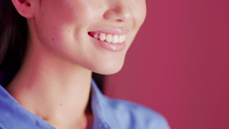 smiling woman close up
