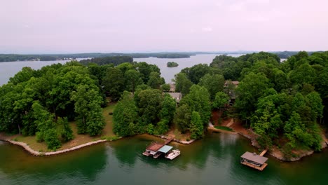 el lago aéreo keowee, sc, el lago keowee carolina del sur