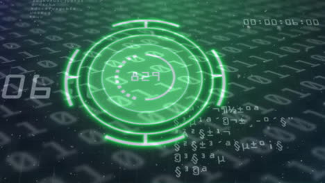 animation of scope scanning and data processing with binary coding