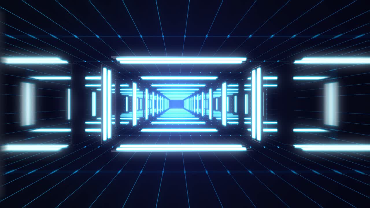 미래의 네온 터널