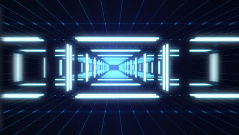 el túnel de neón futurista