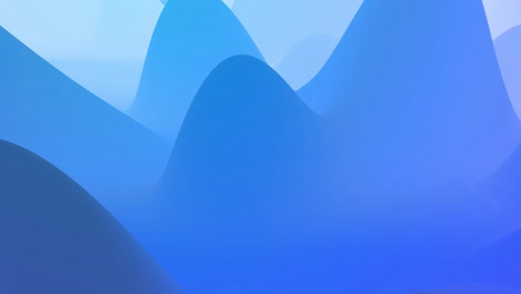 4k abstracto en bucle fondo fantástico con olas. gradiente azul líquido de pintura con brillo interno forma colinas o picos que cambian suavemente en el ciclo. hermosas transiciones de color.