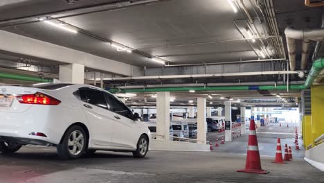 underground parking garage with cars