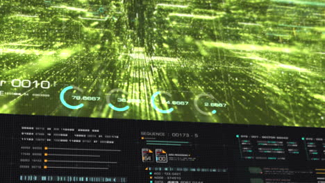 movimiento generado digital futurista matriz abstracta entorno cibernético análisis de big data simulación inteligente artificial para fondo digital