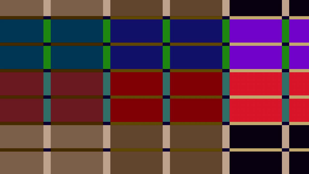 dos barras de color 2d que se mueven, punto de anclaje de arriba a izquierda a abajo a derecha a abajo en un fondo.