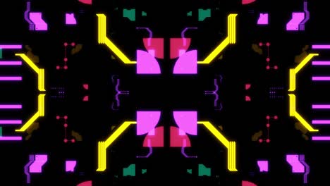 patrones coloridos de alta tecnología vj clip