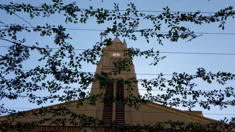 an old church in egypt, a camera moving from down to up