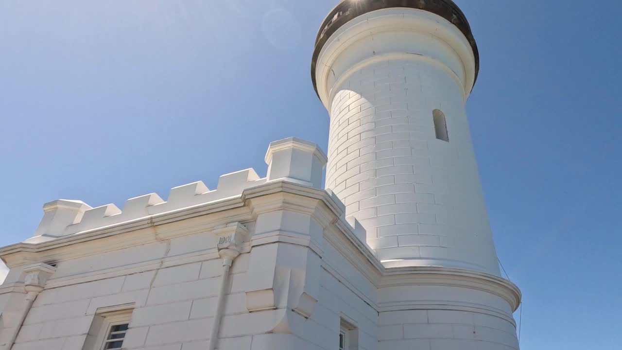 등대 주위의 파노라마 회전