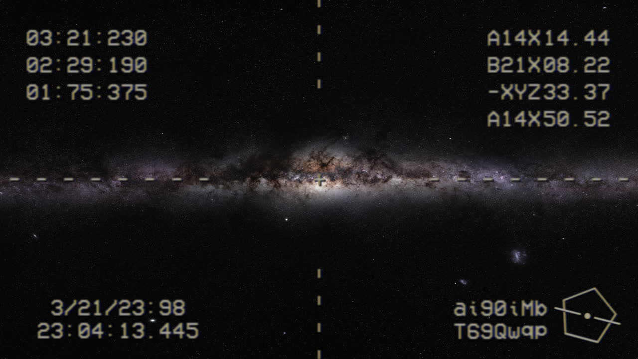 Through The Galaxy with Spaceship Radar on Screen