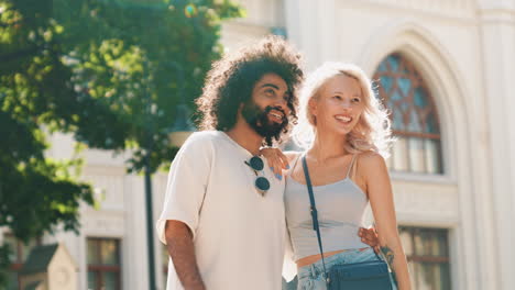 couple outdoors in city