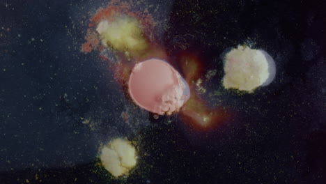 abstract liquid art - cosmic splatters