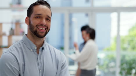 hombre de negocios, cara y líder feliz motivación