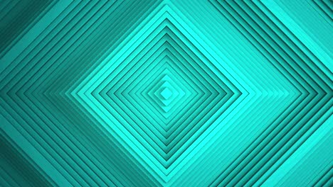 sequential movement of the turquoise rombov rings. the concept of wave and motion. minimalistic 3d business background. a game of shadows. the pattern