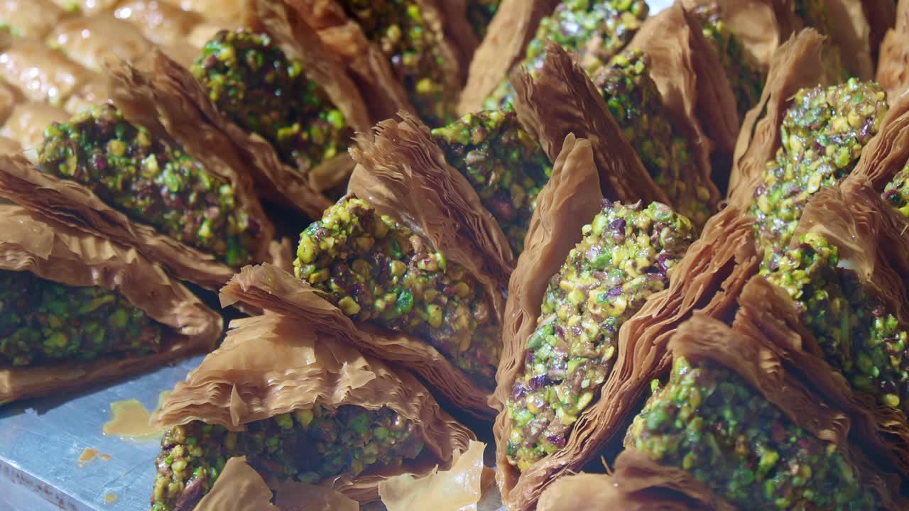 Baklava con pistachos