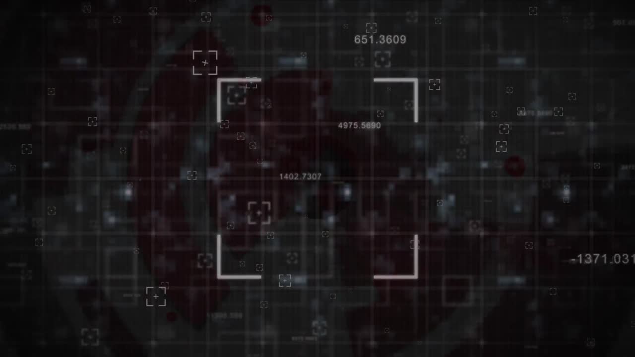 Animation of data processing over scope scanning