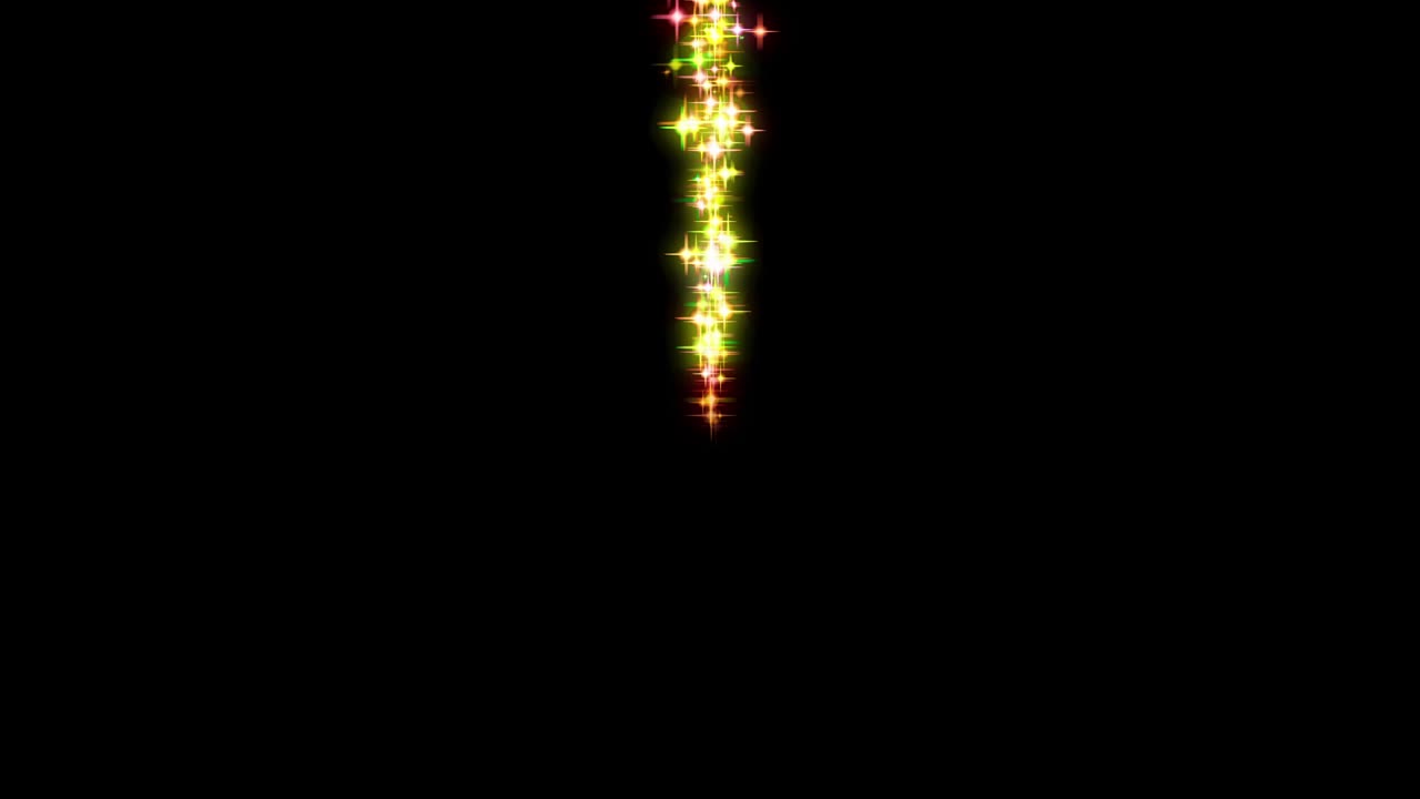 Materiale video con sei brevi effetti luminosi. Versione stellare.
