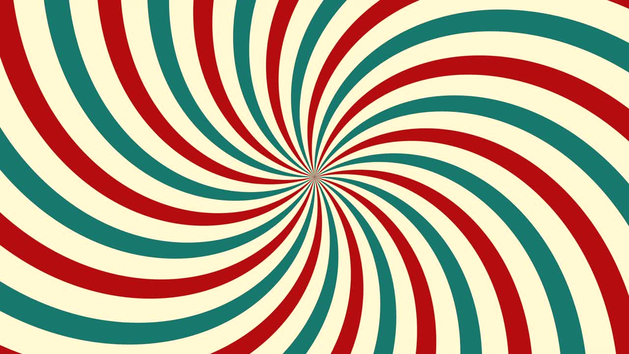 서커스 애니메이션 회전 은색과 초록색 줄 줄무의 은 배경, 레트로 모션 그래픽, 태양, 빈티지 재미, 페어 버스트, 카니발, 추상적인 서클