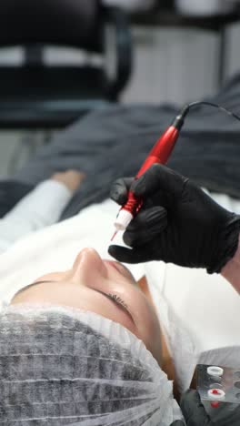 permanent makeup or microblading procedure
