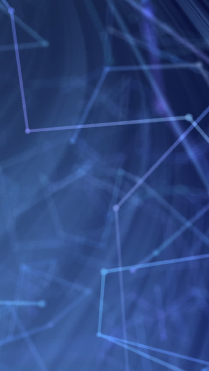 animación de constelaciones sobre fondo azul con líneas