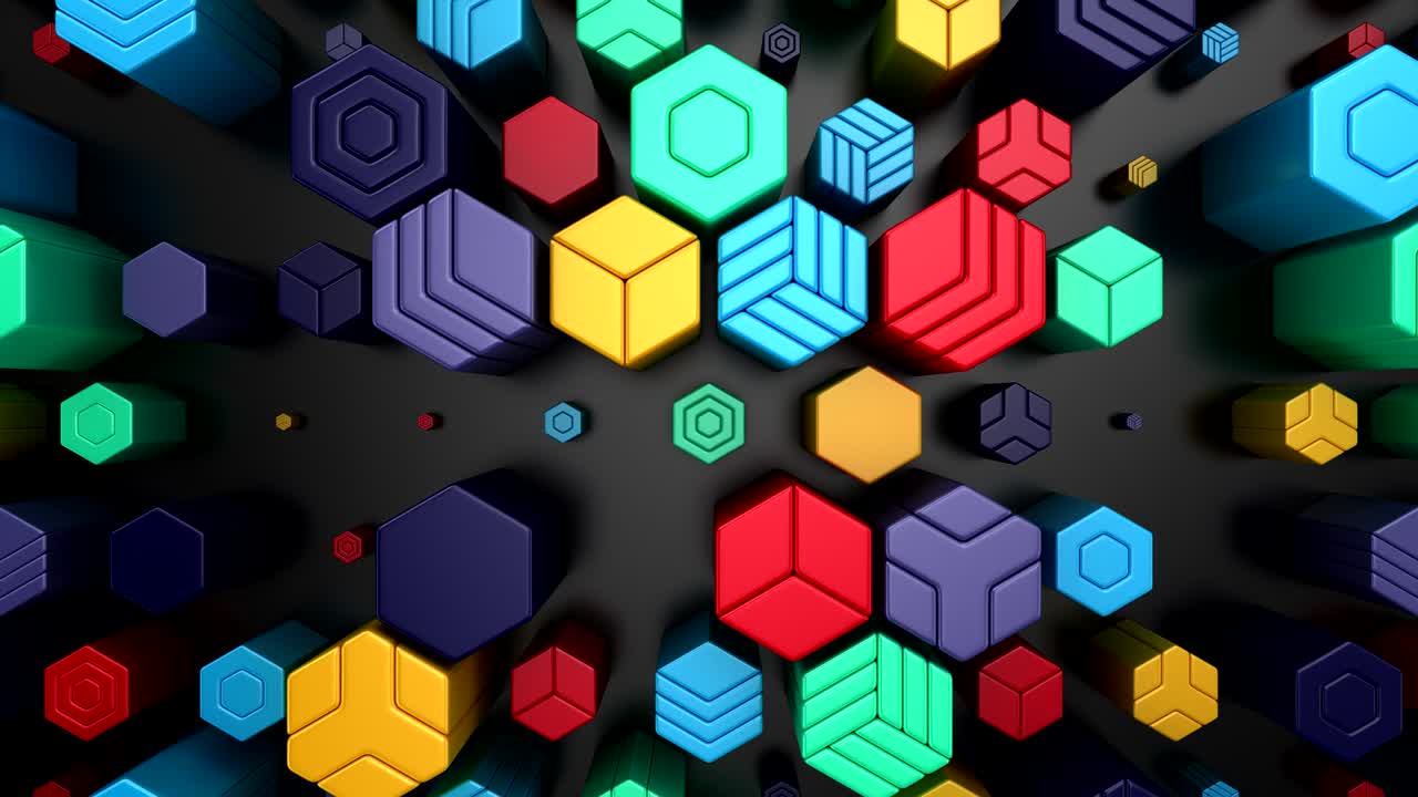 fondo de hexágonos animados
