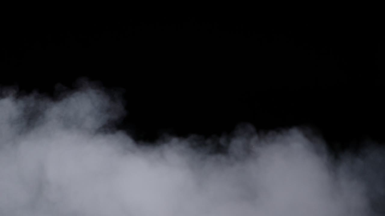 현실적인 건조 얼음 연기 구름 안개