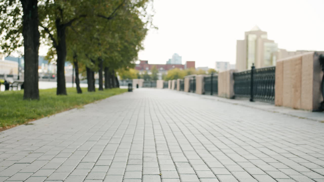 Woman exercising outdoors