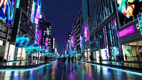 futuristic night city