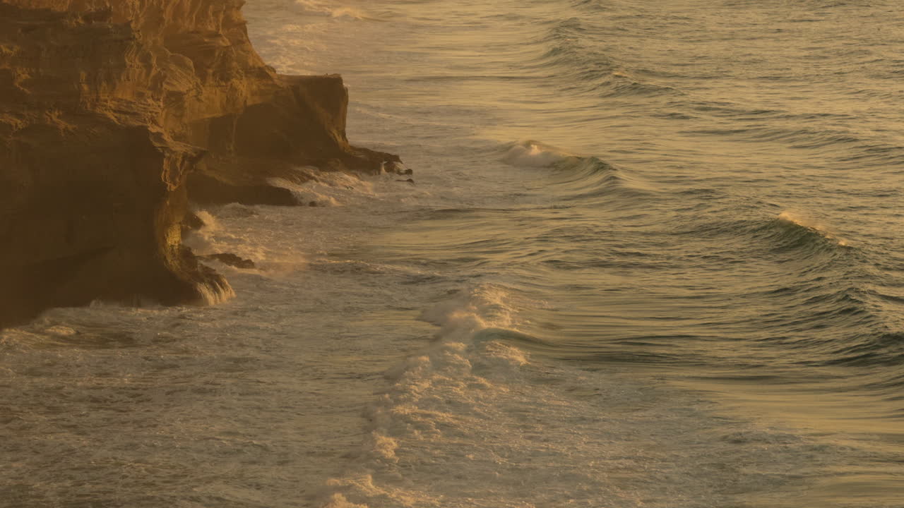 Golden Hour Coastal Waves