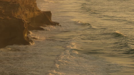 golden hour coastal waves