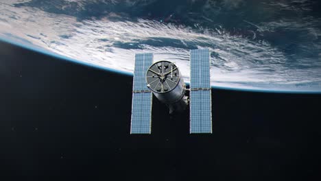 the hubble space telescope in earth orbit conducting observations