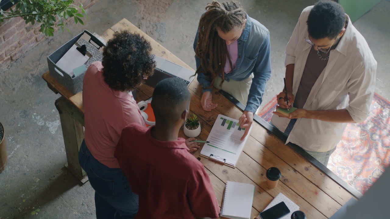 Team Meeting in a Modern Office