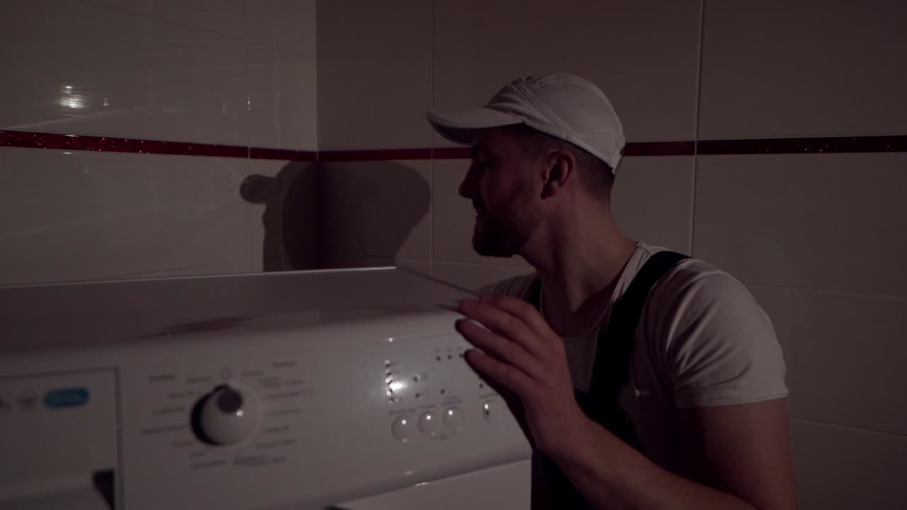 마스터가 세탁기를 연결한 후의 전기 회로