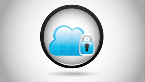 icono de seguridad en la nube